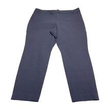 Old Navy Dress Pants 18 Blue Houndstooth Pixie High-Rise Secret-Slim Pockets - £21.44 GBP