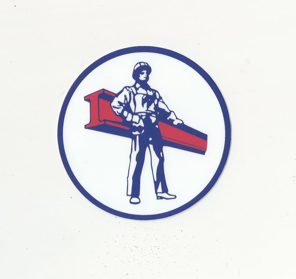 RETRO IW IRON WORKERS IRONWORKER LU UNION TRADES Sticker - $4.00