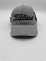 Titleist Hat Cap Strap Adjustable Back Golf Gray Mens Logos NWT New - £14.70 GBP