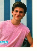 Christian Slater Mario Lopez teen magazine pinup clipping Saved by the Bell - £3.93 GBP