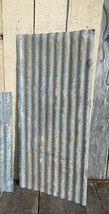 3 Sheets 26&quot; x 60&quot; Rustic Barn Building Tin, Corrugated Metal Reclaimed Salvage  - £108.24 GBP