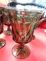 Elagant FOSTORIA &quot;Light Gray&quot; in color Set of 4 GOBLETS / Glasses.... - $27.31