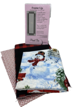 Pieced Tree Frame Up Snowman Table Runner Quilting Kit NEW - £12.47 GBP