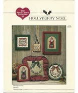 HollyBerry Noel Cross Stitch Embroidery Pattern Leaflet Christmas Santa ... - £3.97 GBP