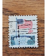 US Stamp Flag Over White House 8c Used 1338F - $1.38 CAD
