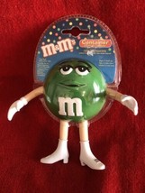 Green M&amp;M&#39;s Plastic Character Candy 5” Container 2002 New in Package - £15.82 GBP