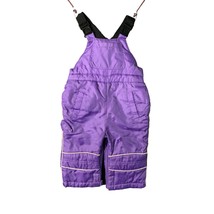 Childrens Place Girls Infant Baby Size 12 months Purple Bib Snow Pants S... - $12.86