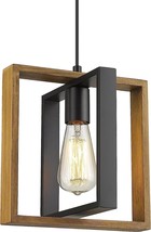 Farmhouse Pendant Light Fixture, Solid Wood Hanging Light, Rustic Kitchen Island - £31.27 GBP