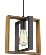 Farmhouse Pendant Light Fixture, Solid Wood Hanging Light, Rustic Kitche... - £31.13 GBP