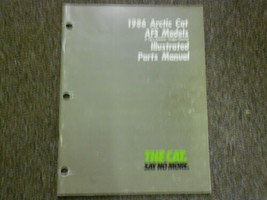 1986 Arctic Cat AFS Models Illustrated Service Parts Catalog Manual FACT... - £19.68 GBP