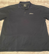 Titleist FJ  embroidered FootJoy Men’s golf  polo shirt XL Black - £26.16 GBP