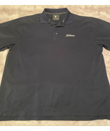 Titleist FJ  embroidered FootJoy Men’s golf  polo shirt XL Black - £25.73 GBP
