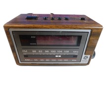 General Electric GE Radio Alarm Clock Model No. 7-4601A Vintage - £15.82 GBP