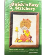 Embroidery Kit with Frame Rhyming 128 Quick n Easy Stitchery Needlecraft... - £10.91 GBP