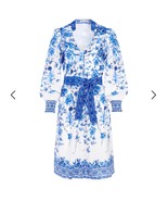Size 2 Women&#39;s Alice + Olivia Shanley Floral Long Sleeve Belted Dress $495 - $292.05