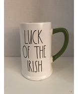 Rae Dunn Magenta Luck Of The Irish Stein Mug Green Inside &amp; Handle 5.75&quot;... - $19.99 CAD