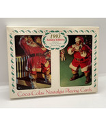 1993 LIMITED EDITION COCA COLA Santa Nostalgia Playing Cards 2 Decks in Tin - £8.87 GBP