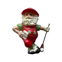 Golf Santa Golfer St Nick Open Plastic Christmas Tree Ornament - $12.86