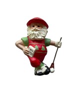 Golf Santa Golfer St Nick Open Plastic Christmas Tree Ornament - $12.86