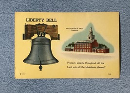 Liberty Bell Patriotic Vintage Postcard - £3.95 GBP