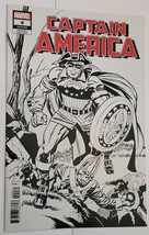 Captain America 4 NM Kirby Remastered 1:100 B&amp;W Variant Cover Marvel Tas... - £237.01 GBP