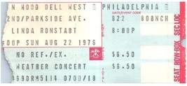 Linda Ronstadt Ticket Stub August 22 1976 Philadelphia Pennsylvania - £25.87 GBP