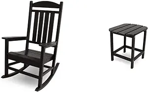 R100Bl Presidential Rocking Chair, Black &amp; Sbt18Bl South Beach 18&quot; Outdo... - $483.99