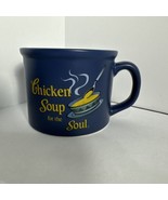 Chicken Soup for the Soul Soup Mug Cup Dusty Blue Vintage 2001 - £17.35 GBP