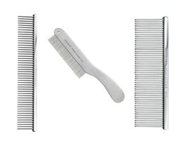 Professional Quality Greyhound Style Dog and Cat Grooming Combs 3 Styles or Set  - £37.75 GBP+