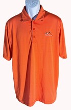 ANTIGUA Mens Short Sleeve Button Down Prescott Golf Club Polo Shirt Oran... - $11.87