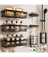 Rustproof Shower Caddy 6-Pack, No Drilling &amp; Waterproof Adhesive Shower ... - $25.88