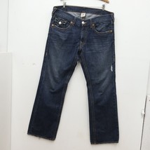 True Religion Jeans Ricky Style Mens Size 34 Distressed Very Nice - £29.45 GBP