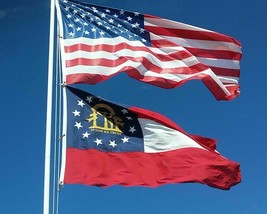 3x5 Ft American Flag  Embroidered Stars Sewn Stripes Grommets Nylon US U.S. - $17.76