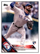 2016 Topps Update Tony Barnette  Texas Rangers #US135 Baseball card   MATV2 - £1.12 GBP