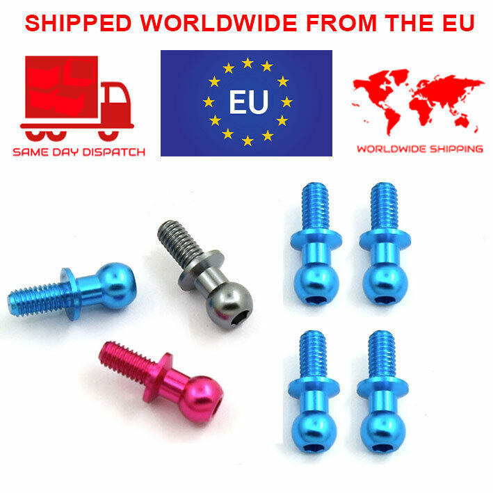 Alloy Hex M3 Ball Head Screws Hop Up Upgrade for Tamiya TT01 TT02 TT-02 ... - $4.51