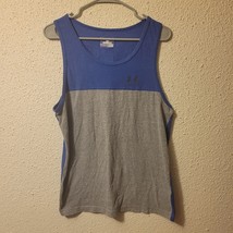 UA Under Armour Men&#39;s HeatGear Blue Gray Tank Top Size M - £9.90 GBP