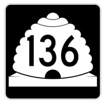 Utah State Highway 136 Sticker Decal R5458 Highway Route Sign - $1.45+