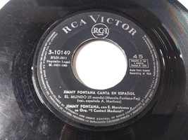 Jimmy Fontana Canta en Español 1965 - LP Vinilo 7&quot; Solo el single sin ca... - $7.71