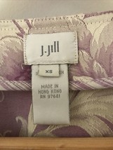J Jill Womens Purple Victorian Pattern Floral Cream Cotton Jacket Blazer... - $39.99