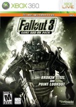 Fallout 3 Game Add-On Pack Broken Steel and Point Lookout - Xbox 360 X360 Game  - £11.46 GBP