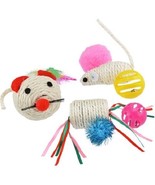 Kitten Cat Kitty Twine Bell/Rattle Mouse Toys, Select: Small Large or Ba... - £2.39 GBP