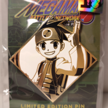 Mega Man Battle Network Lan Hikari Enamel Pin Official Capcom Collectible - £12.28 GBP