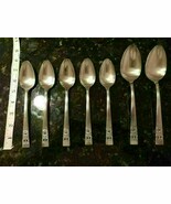 7 ONEIDA HAMPTON CT COMMUNITY PLATE VTG 1936 SILVERPLATE Tea &amp; Serving S... - $330.68 MXN