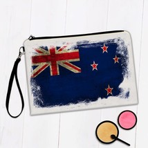 New Zealand : Gift Makeup Bag Distressed Flag Vintage New Zealander Expat Countr - £9.55 GBP