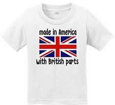 VRW Made in America with British Parts Unisex Youth T-Shirt (White, 7T) - £11.71 GBP