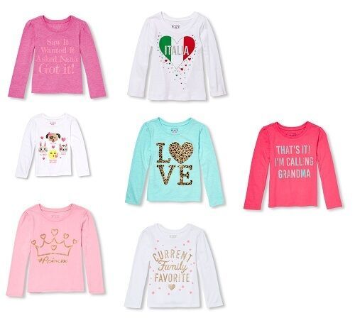The Childrens Place Infant / Toddler Girls Long Sleeve Shirts Various Sizes NWT - $8.39