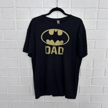 Batman Bat Dad T Shirt Mens Large Black  - £13.78 GBP