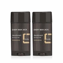 Every Man Jack Mens Sandalwood Deodorant - Stay Fresh Safely with Aluminum Free  - £32.86 GBP