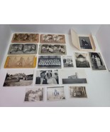 Antique Stereograph Stereoview Picture Cards &amp; Old Estate B&amp;W Photos Mix... - £26.66 GBP