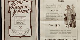 1915 Antique Merchant Fashion Catalog Diff Companies Clothing Garment Klein Ad - £53.64 GBP